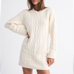 A&F Madeline Cable Mini Sweater Dress